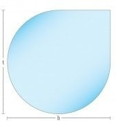 Kachelvloerplaat druppel 900 x 900 x 6mm