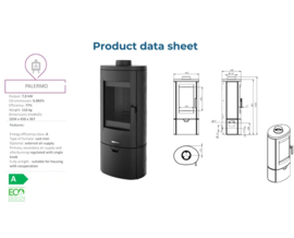 Gietijzeren Houtkachel | Nordflam Palermo (8 KW)