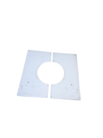 ISOTUBE Plus DW150/200 brandseparatieplaat plat  2-delig RVS