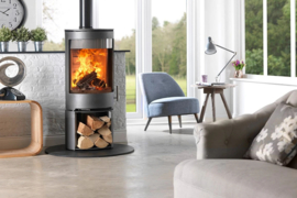 Charlton & Jenrick Purevision vrijstaand rond model laag open houtvak