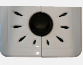 Betegelde Witte Houtkachel | Nordflam Arta (5-8 KW)