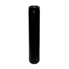 ISOTUBE Plus Twist Lock DW150|200 pijp 100cm met klemband- zwart