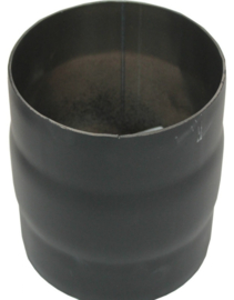 2mm dikwandig 130 mm mof (M/M) - zwart