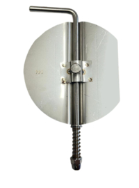 Losse smoorklep/klepsleutel 120mm RVS