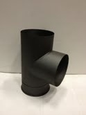 EW/Ø130mm T-stuk 90° graden met deksel -  antraciet