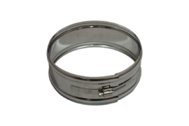 ISOTUBE Plus Ø 80/130 mm dubbelwandige kachelpijp (2x) bochten 30 º versleping - rvs