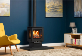 Charlton & Jenrick Purevision LPV5 houtkachel op voetstuk