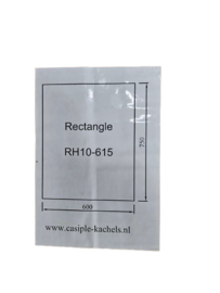 Kachelvloerplaat rechthoek 600 x 750 x 6 mm