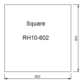 Kachelvloerplaat vierkant 800 x 800 x 6 mm