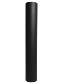 EW/125 2mm Pijp 100mm met  mof (Vrouw-Vrouw) Zwart