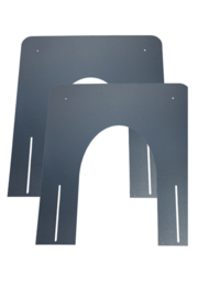 ISOTUBE Plus 230 mm brandseparatieplaat hellend RVS