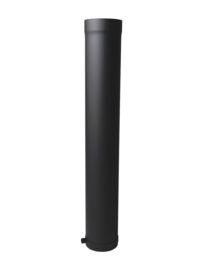 EWØ120 1mm paspijp 100cm met stelring - Zwart