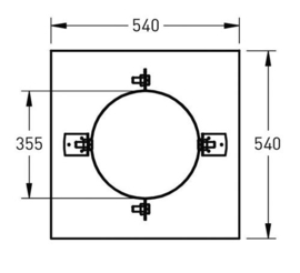 DW-300/350 mm  verdiepingsondersteuning