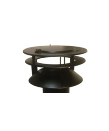 Ventilatorkap WN-DA-GCK200-CH ZWART