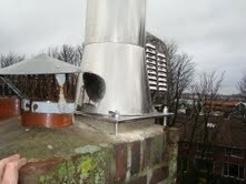 Rookgasventilator met vierkante basis  Ø150mm WN-GCK150-CH