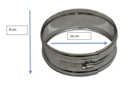 ISOTUBE Plus dubbelwandig 200/250 mm T-stuk met dop