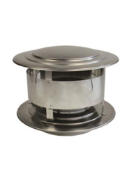 EW/Ø125mm Trekkap regenkap rvs