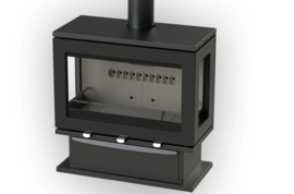 Charlton & Jenrick Purevision LPV8 houtkachel op voetstuk