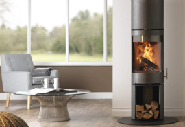 Charlton & Jenrick Purevision vrijstaand rond model hoog open houtvak