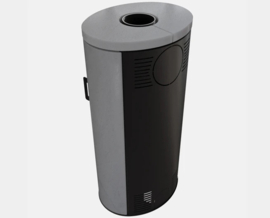 Stalen houtkachel Kratki Koza AB Beton (8KW)