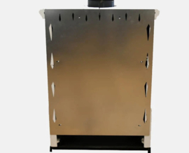 Betegelde Witte Houtkachel | Nordflam Arta (5-8 KW)