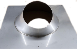 ISOTUBE Plus 250 mm Dakplaat hellend 20 - 45 graden RVS