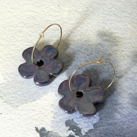 Oorbellen 14K Gold Filled met hanger bloem