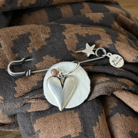 Shawlspeld met bedel hart