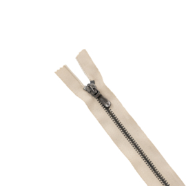 IJzeren rits beige 15 cm