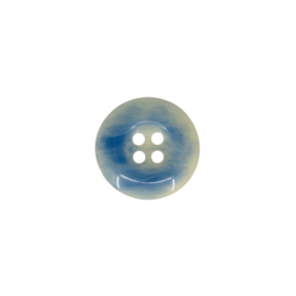 Knoop blauw/crème gemeleerd