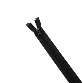 Deelbare rits zwart 70 cm