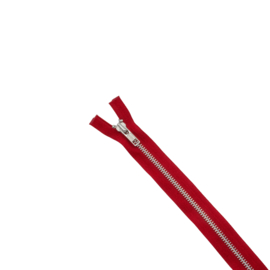 Deelbare rits YKK rood 75 cm