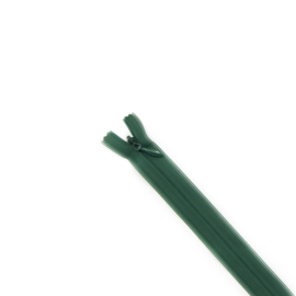Blinde rits donkergroen 22 cm