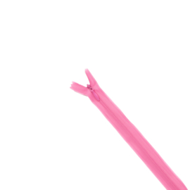 Blinde rits roze 22 cm