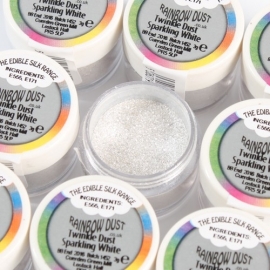 RD Edible Silk Range - Twinkle Dust - Sparkling White -3gr.