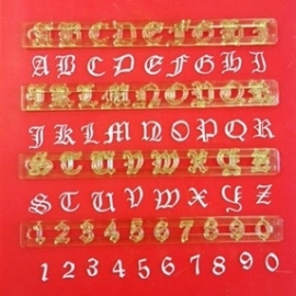 FMM Alphabet & Numbers tappits The Old English