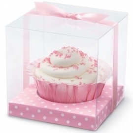 Wilton Pink Clear Favor Box Kit pk/20