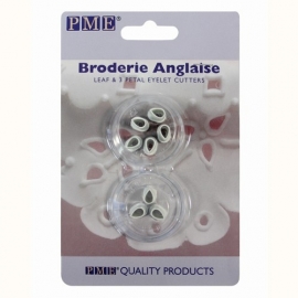 PME Broderie Anglaise Three Petal & Fern Leaf Cutters