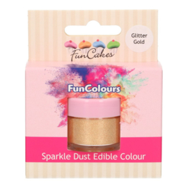 FunCakes Edible FunColours Sparkle Dust - Glitter Gold