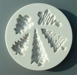 Alphabet moulds Christmas trees