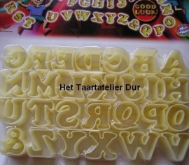 Alfabet uitstekers plastic