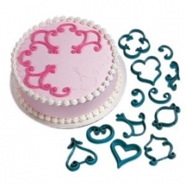 Wilton Decorator Favorites Pattern Press set/12