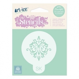 SK Art-ice Stencil Round -Baroque-