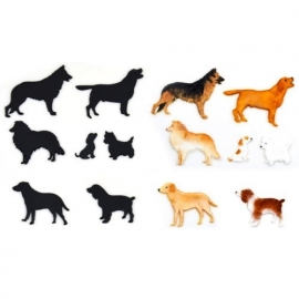 Patchwork Cutter Dog Silhouette Set