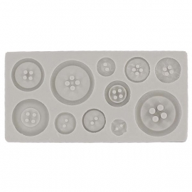 Alphabet moulds Buttons Plain