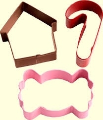 Wilton Cookie Cutter holiday candy Set/3