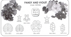 JEM Pansy and Violet -Set of 8 in 4 cutters