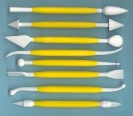 Modeling tools set van 8 stuks