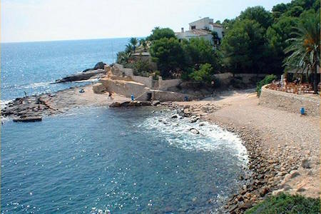 strand van L'Andrago in Moraira