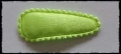 (kl) Haarkniphoesjes incl knipjes - neon groen satijn - 2 stuks